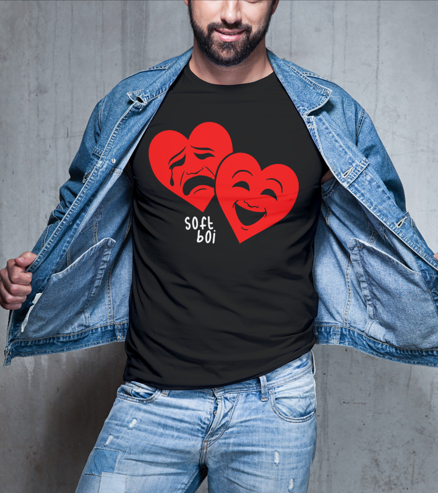 Soft Boi CrankGameplays Merch Heart Faces T-Shirt