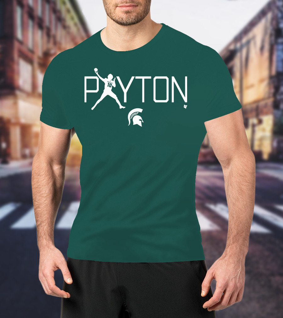 PAYTON 10 Spartan Football Quarterback T-Shirt