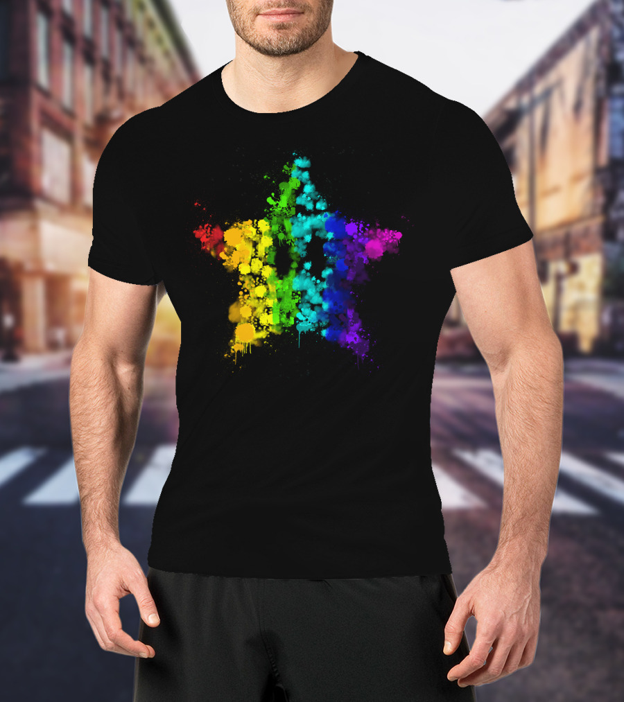 Simpleflips Merch Rainbow Starburst T-Shirt