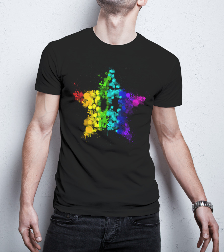 Simpleflips Merch Rainbow Starburst T-Shirt