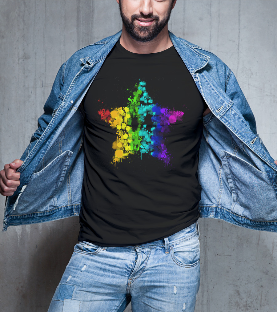 Simpleflips Merch Rainbow Starburst T-Shirt