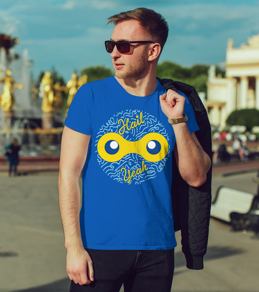 Mandjtv Hail Yeah Yellow Double Eye T-Shirt