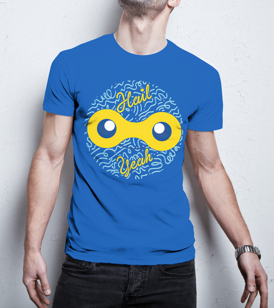 Mandjtv Hail Yeah Yellow Double Eye T-Shirt