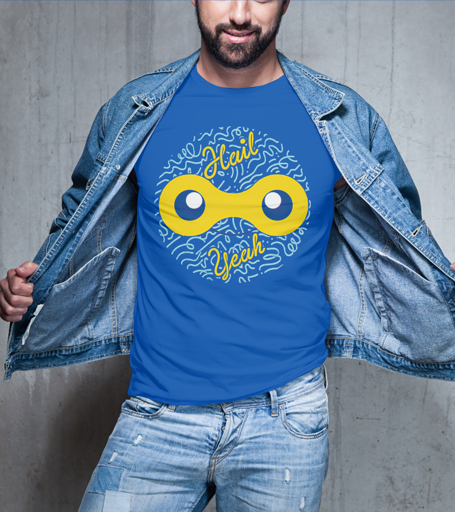 Mandjtv Hail Yeah Yellow Double Eye T-Shirt