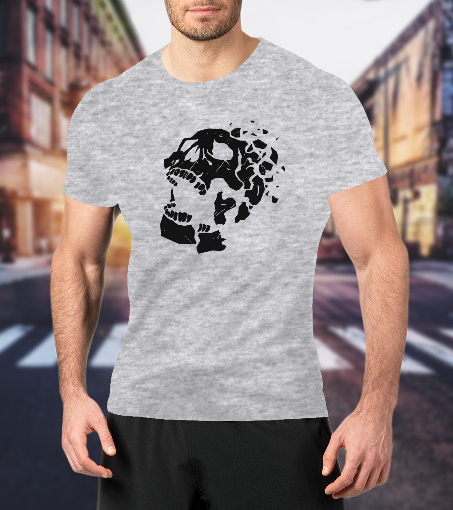 Dead By Daylight Skull Shattered Effect T-Shirt