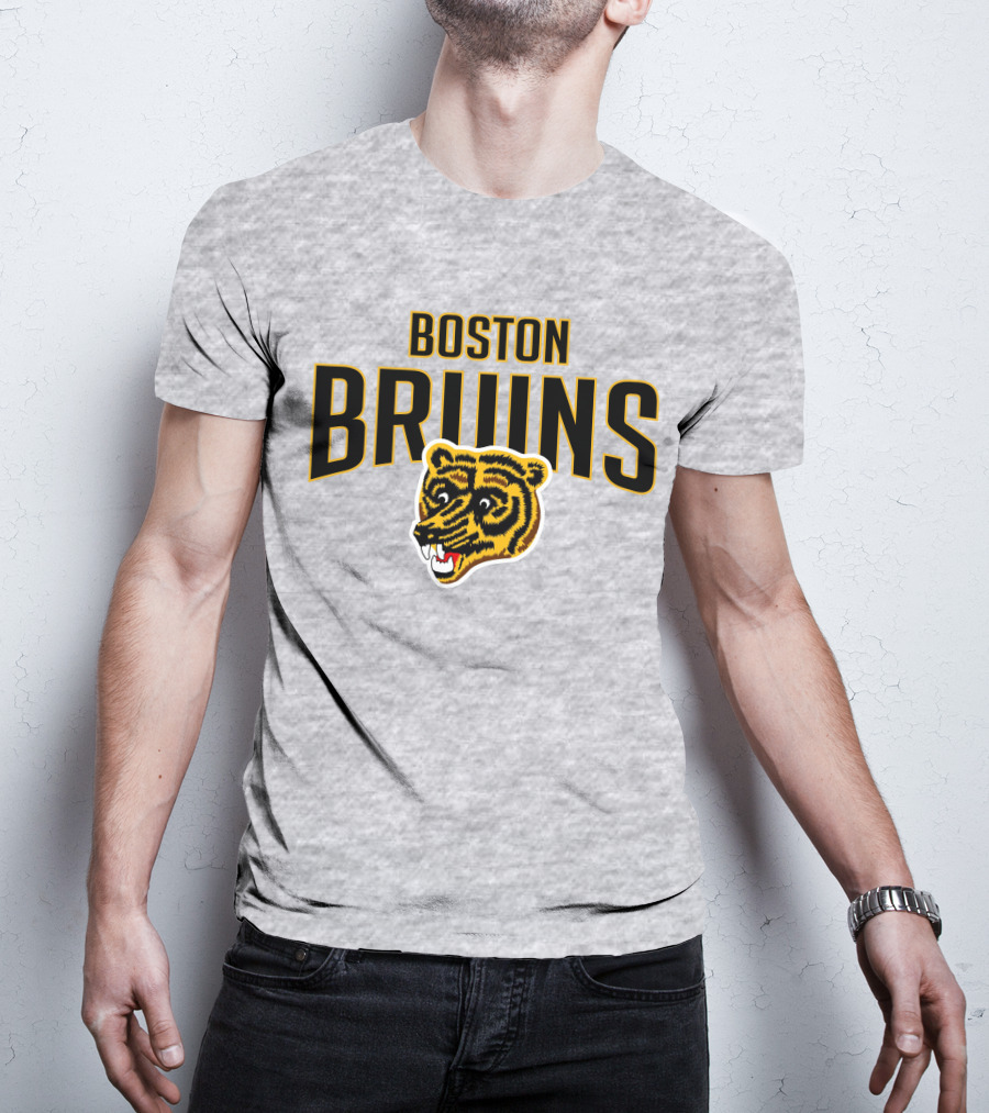 Boston Bruins Classic Vintage Logo Longsleeve T-Shirt