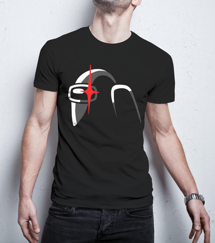 Among Us Crewmate With Red Star Eye T-Shirt
