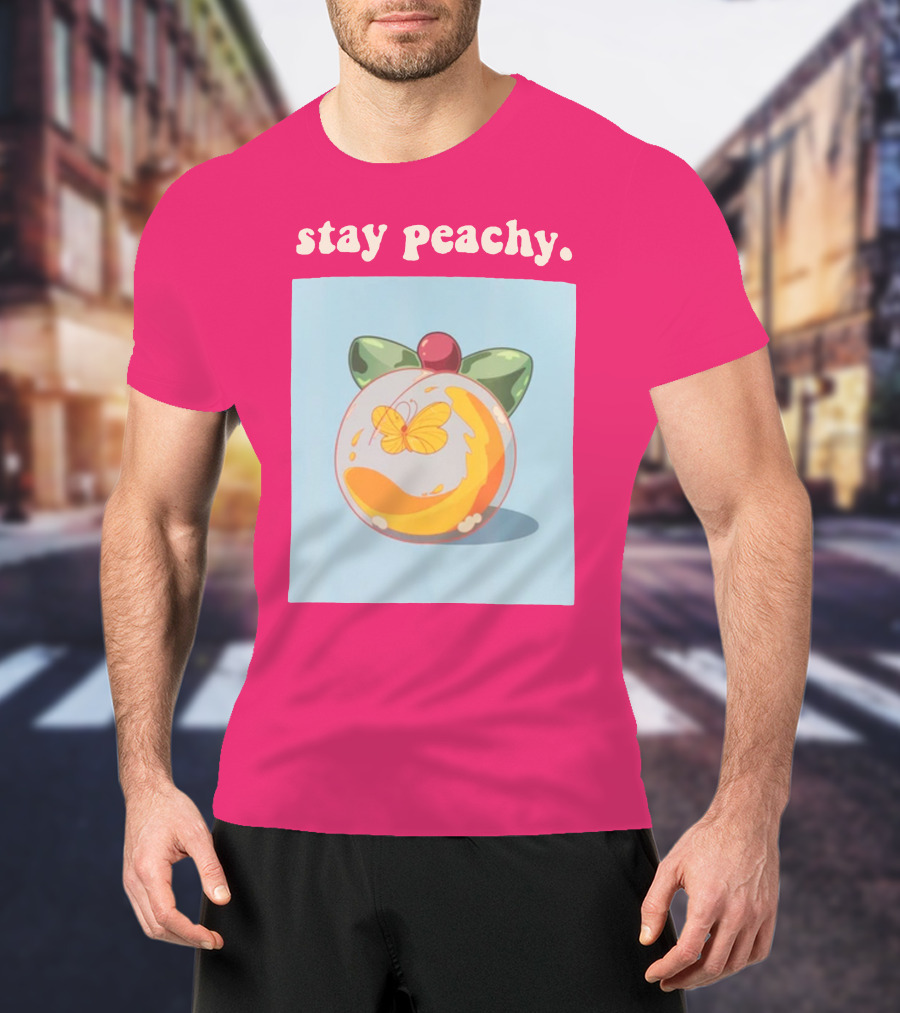 Stay Peachy Butterfly Peachy Squad Merch T-Shirt