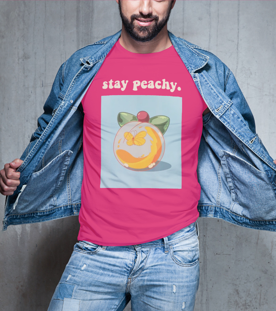 Stay Peachy Butterfly Peachy Squad Merch T-Shirt