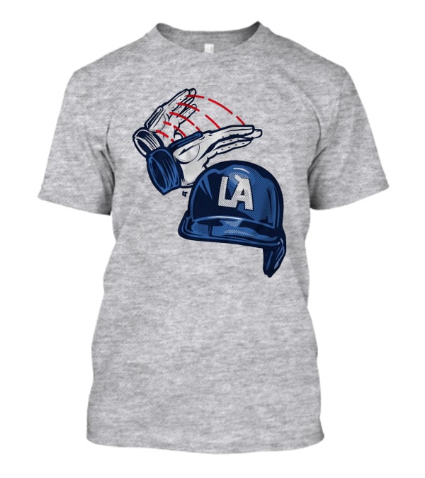 LA Hard Hat Slam Dunk Hands T-Shirt