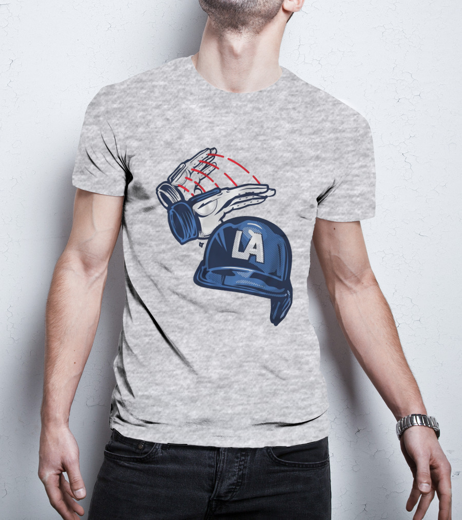 LA Hard Hat Slam Dunk Hands T-Shirt
