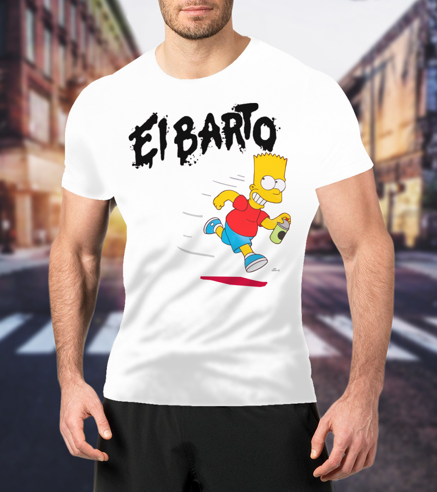 Vans Simpsons El Barto Bart Simpson Spray Can T-Shirt