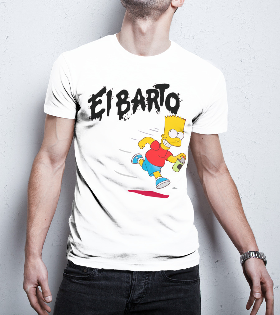 Vans Simpsons El Barto Bart Simpson Spray Can T-Shirt