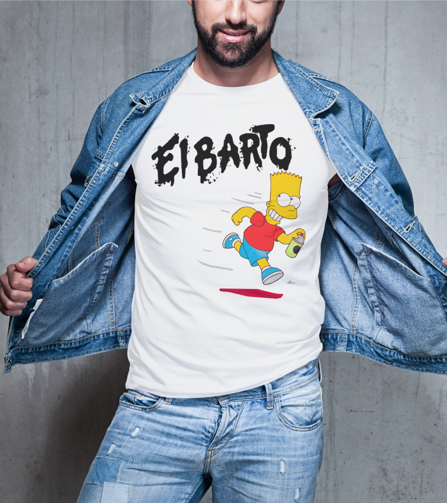 Vans Simpsons El Barto Bart Simpson Spray Can T-Shirt