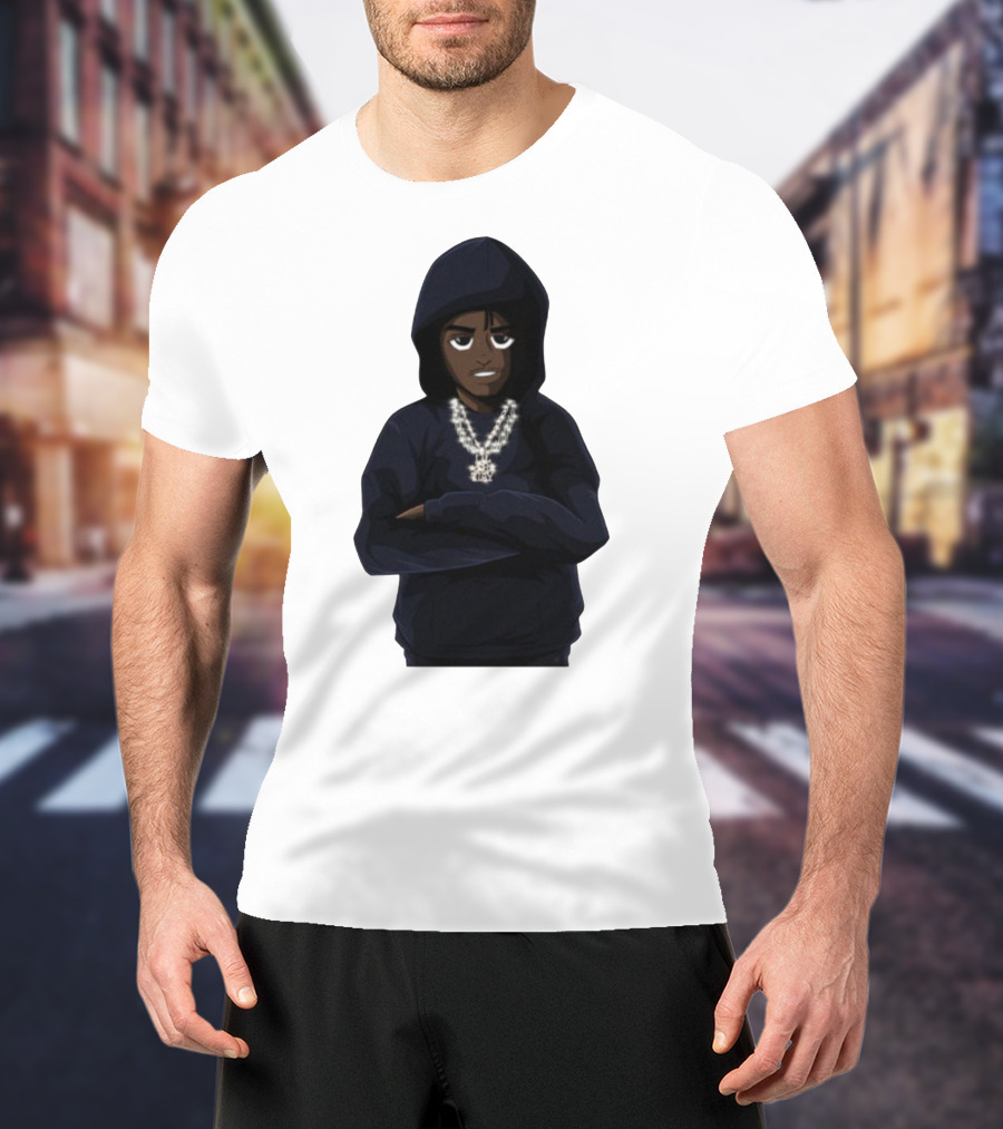 Lil Tjay Merch Hoodie Character With Chains T-Shirt