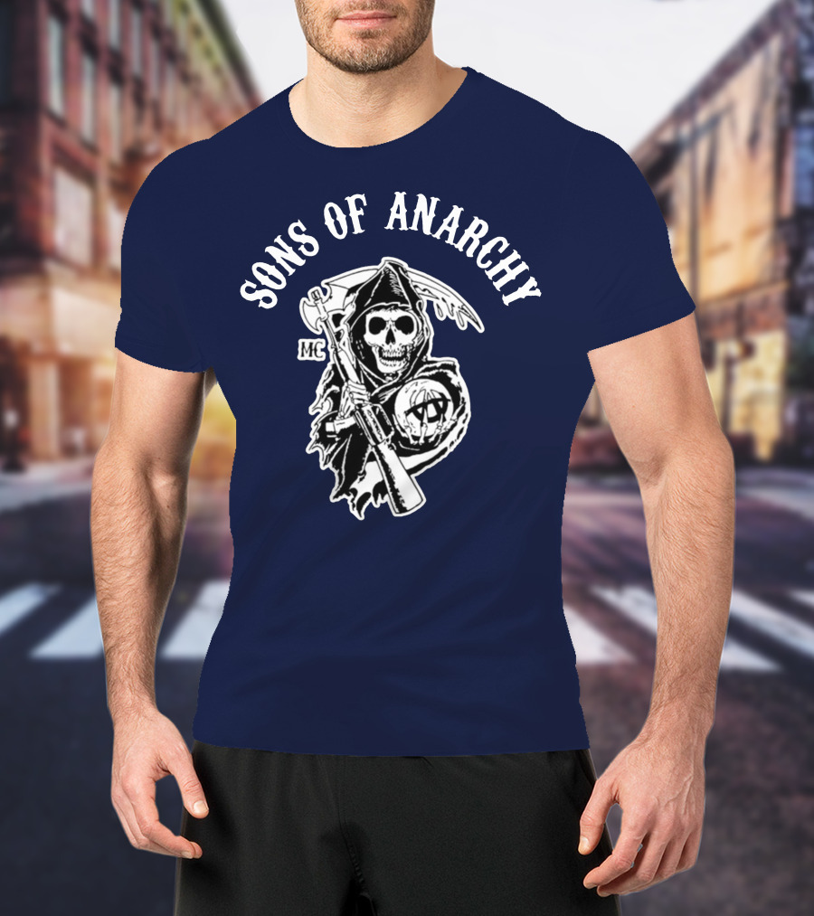Sons Of Anarchy MC Grim Reaper Iconic Merchandise T-Shirt