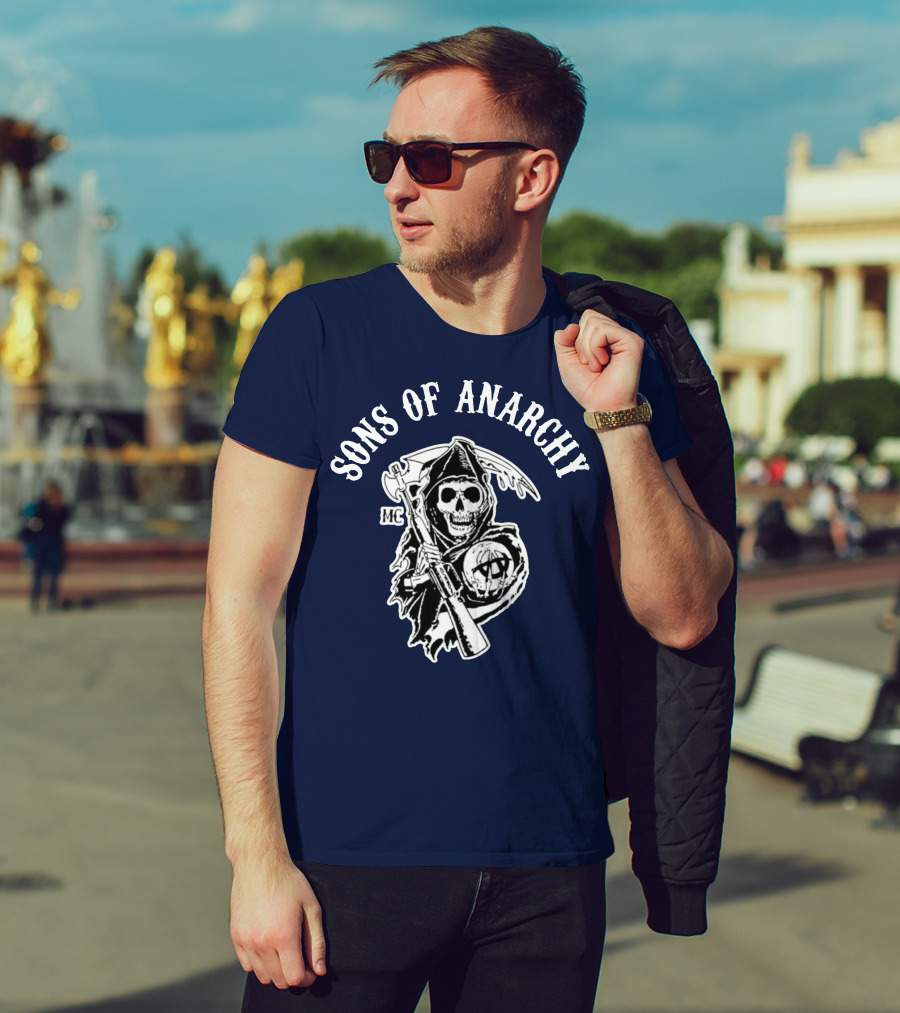 Sons Of Anarchy MC Grim Reaper Iconic Merchandise T-Shirt