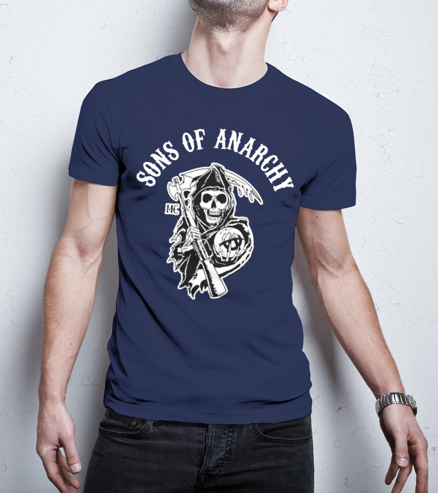 Sons Of Anarchy MC Grim Reaper Iconic Merchandise T-Shirt