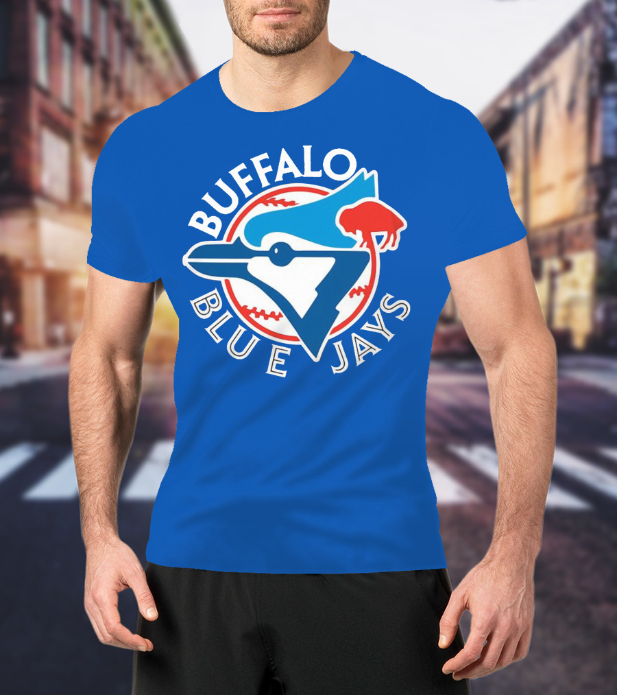 Buffalo Blue Jays Vintage Baseball Logo Fusion T-Shirt