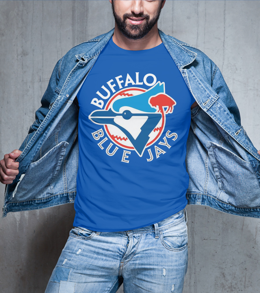 Buffalo Blue Jays Vintage Baseball Logo Fusion T-Shirt