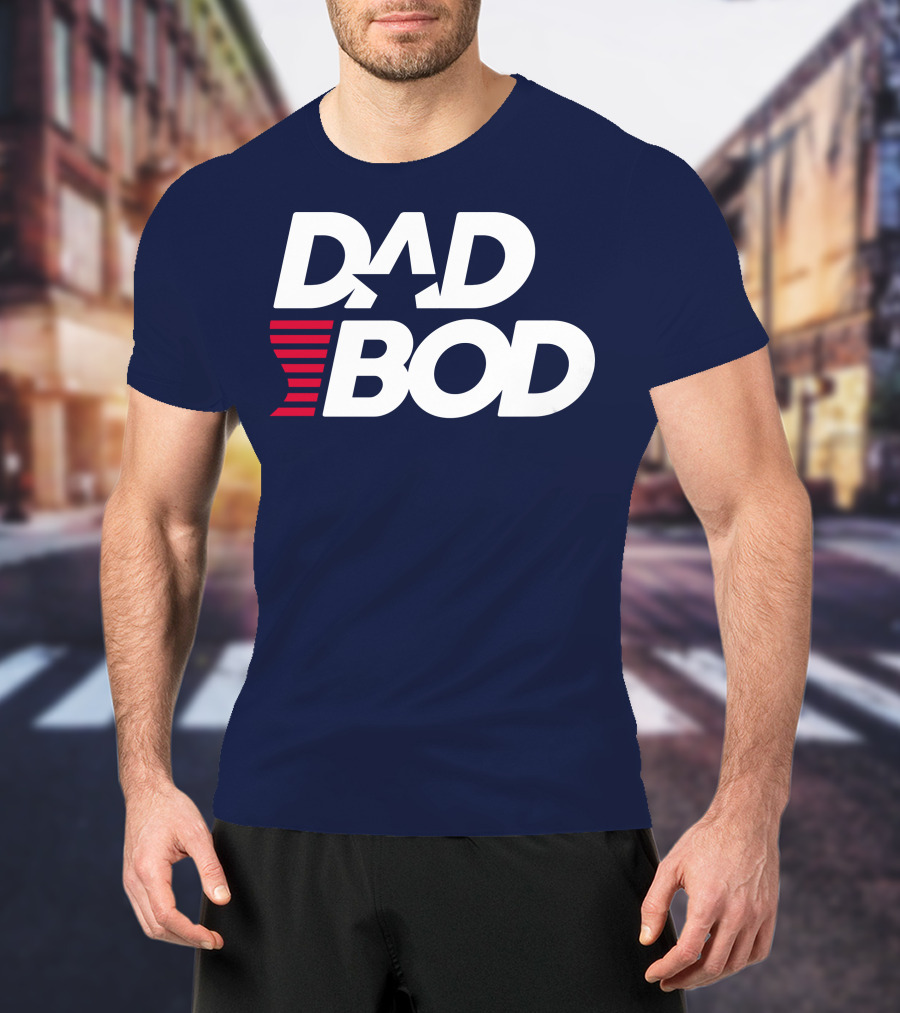 DAD BOD Star Stripes Patriotic T-Shirt