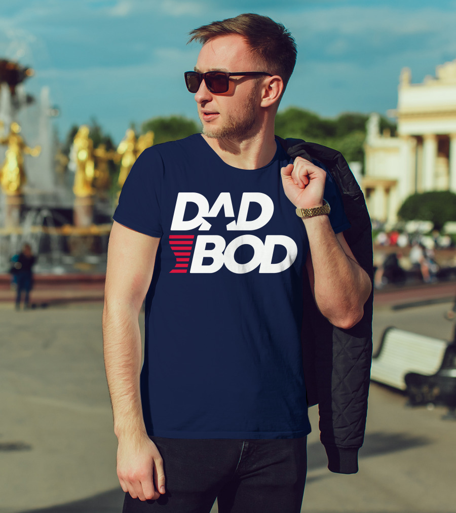 DAD BOD Star Stripes Patriotic T-Shirt