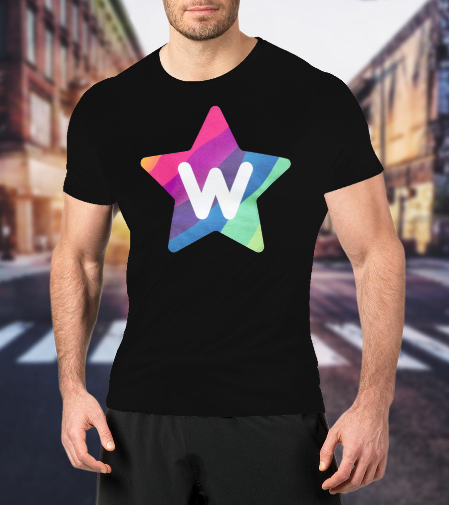 W Star Rainbow Rocket Merch T-Shirt