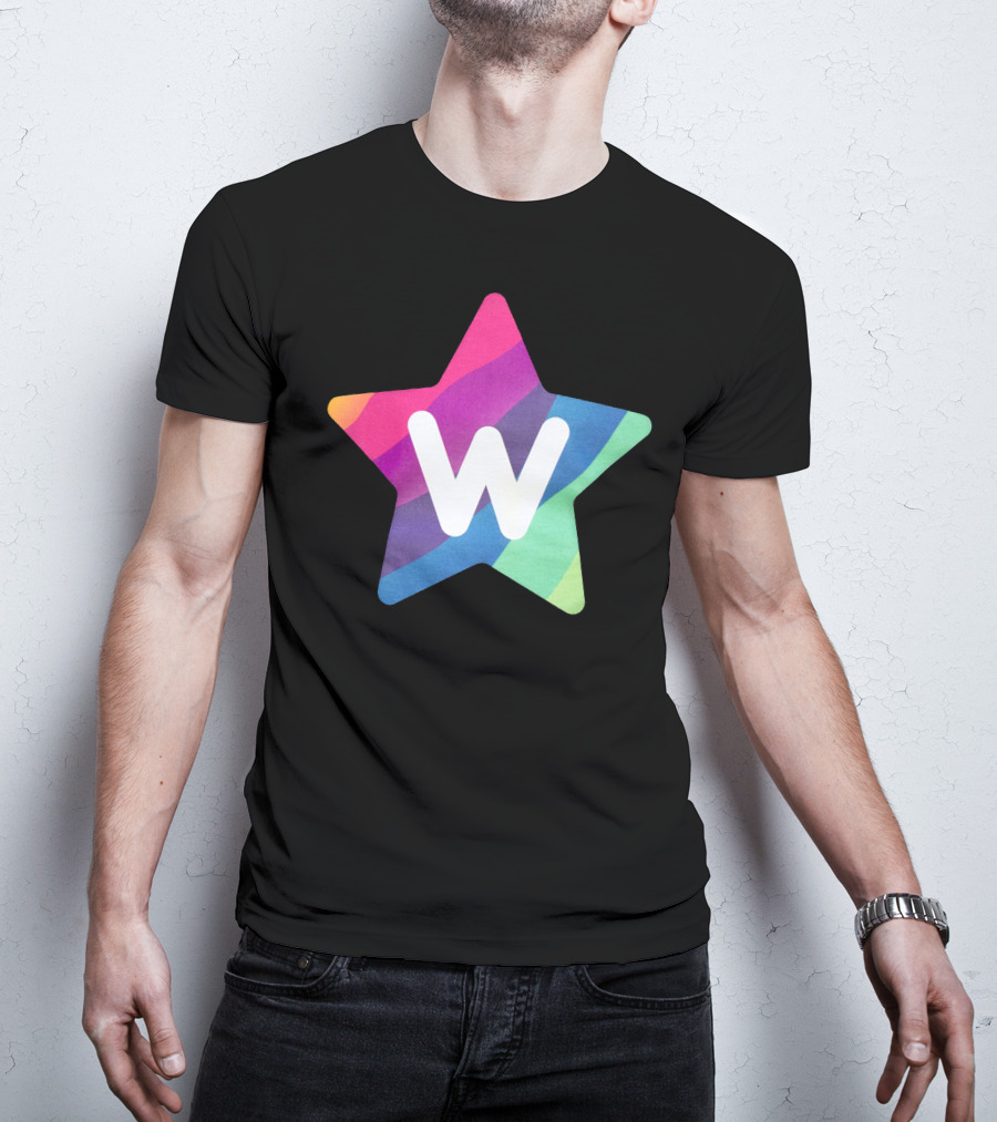 W Star Rainbow Rocket Merch T-Shirt
