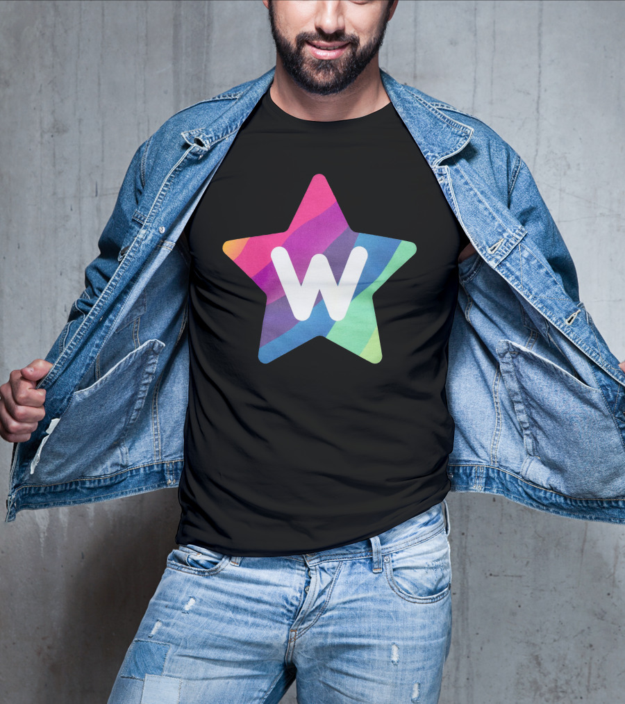 W Star Rainbow Rocket Merch T-Shirt