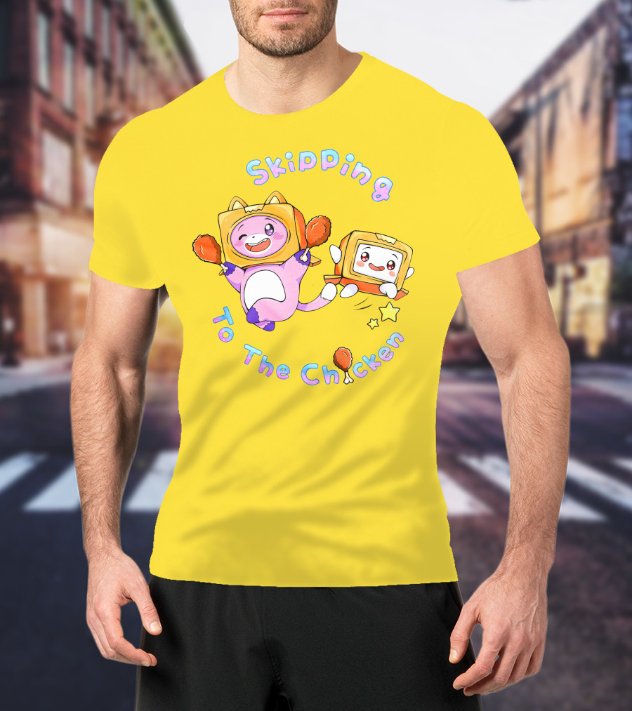 Skipping To The Chicken Lankybox Merch UK T-Shirt