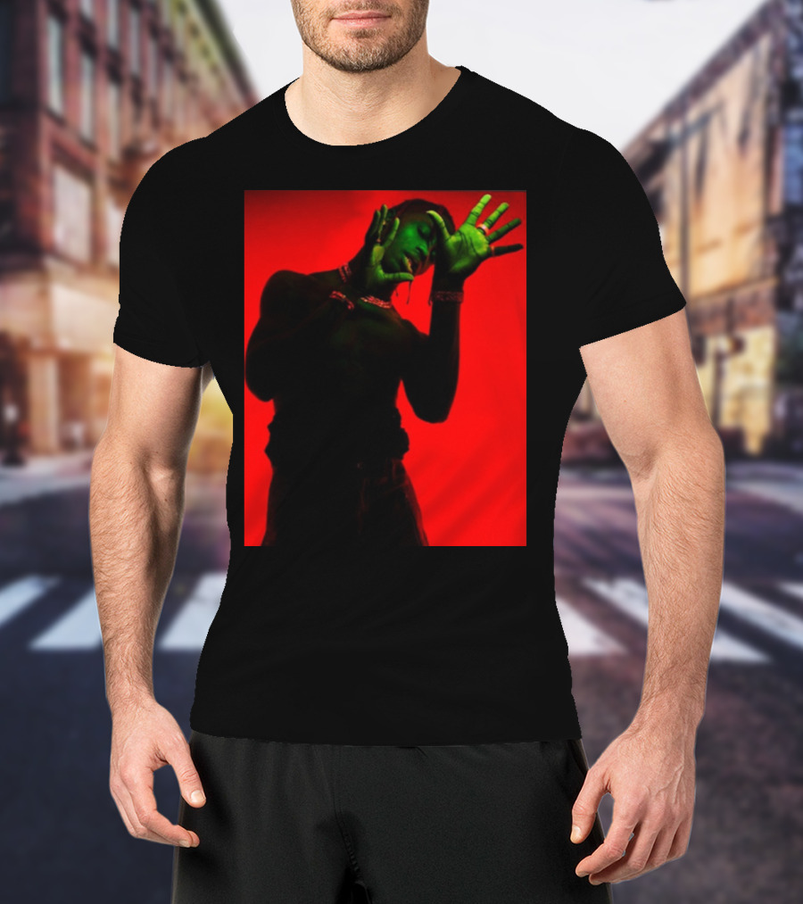 Don Toliver Red And Green Artistic Pose Merchandise T-Shirt