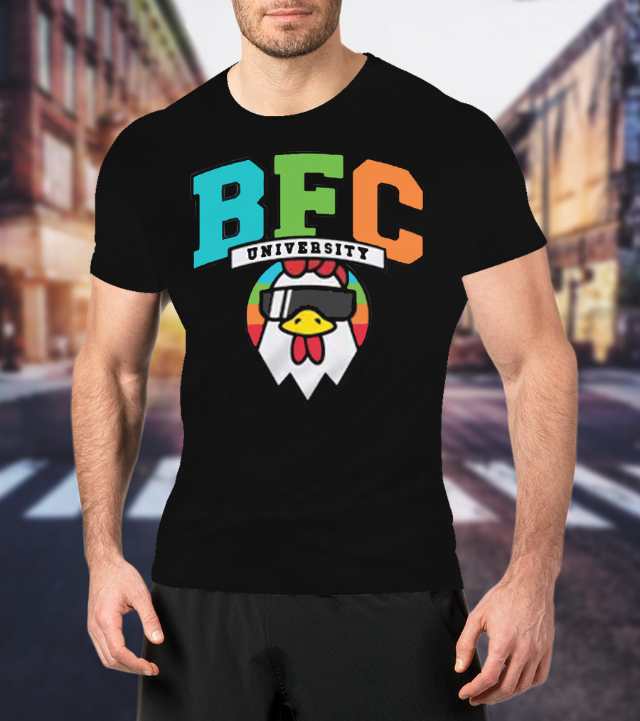 BFC University Chicken Headphones Kyr Sp33dy Merch T-Shirt