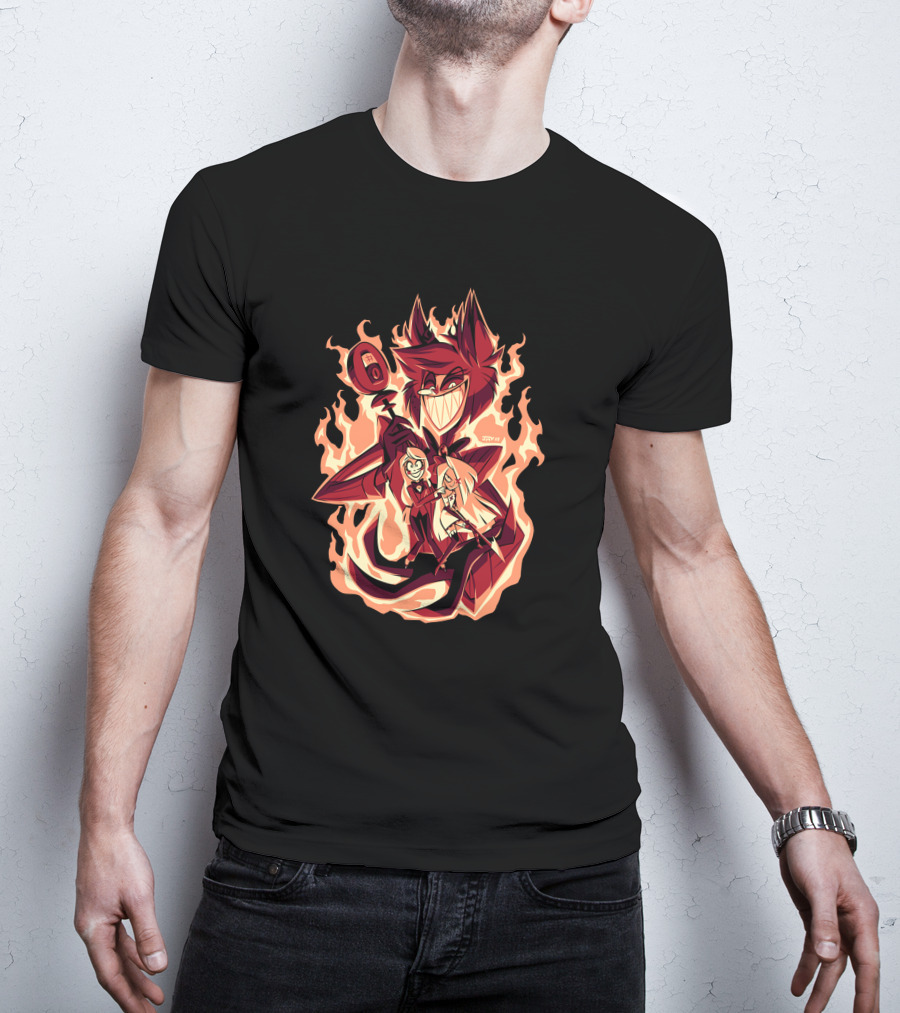Hazbin Hotel Hellish Grasp Alastor Flame T-Shirt