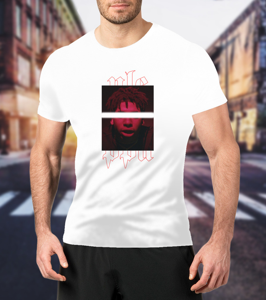 NLE Choppa Red Portrait Merch T-Shirt