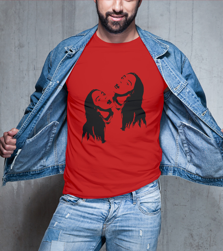 Billie Eilish Merch Stay Home Red Double T-Shirt