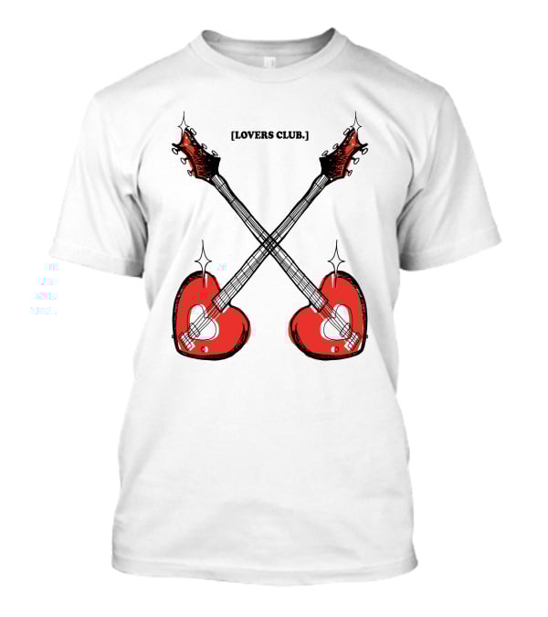 Lovers Club Crossed Heart Guitars T-Shirt