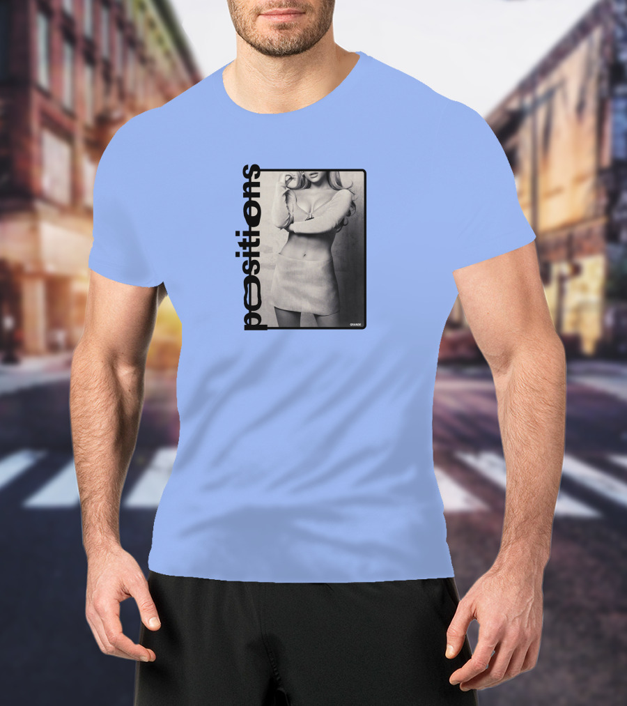 Positions Ariana Grande Black And White Photo Merch T-Shirt