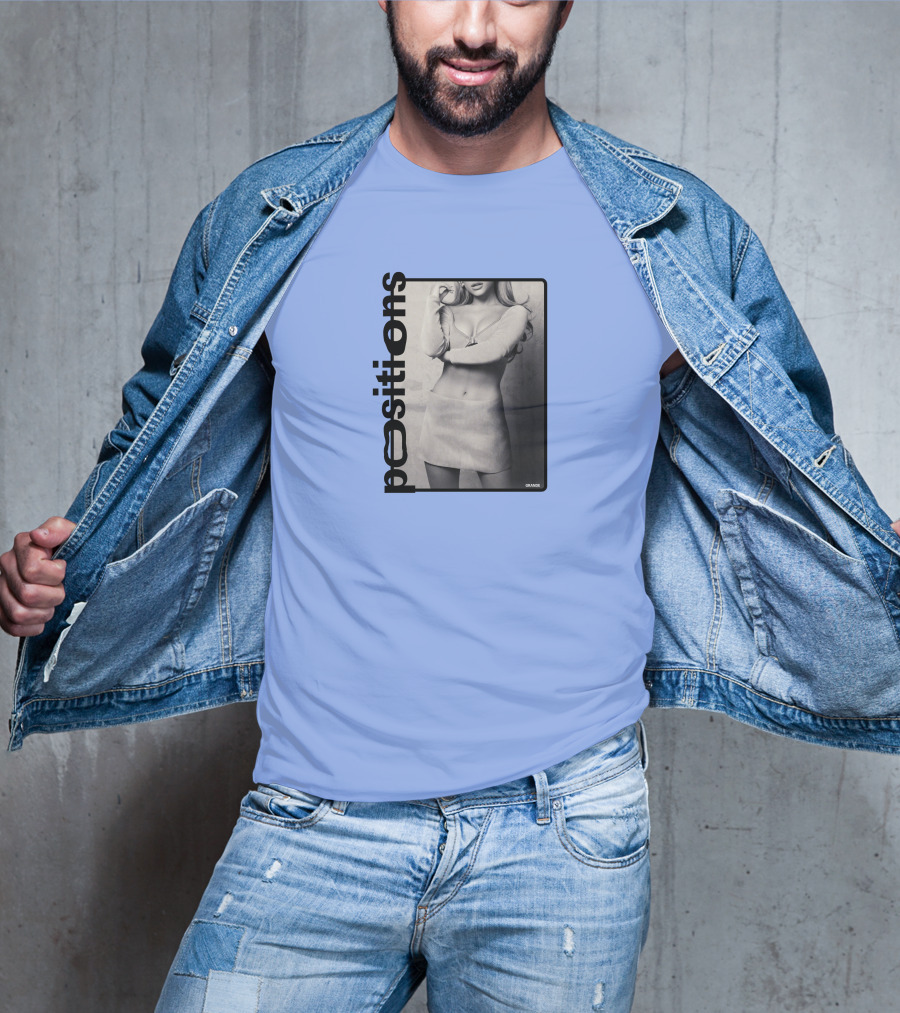 Positions Ariana Grande Black And White Photo Merch T-Shirt