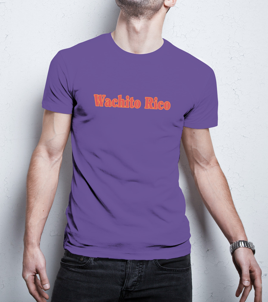 Wachito Rico Purple Text T-Shirt