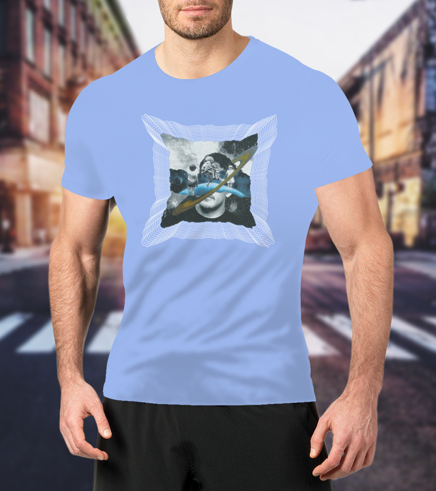 Captain Cloak Brandiswm Inward Astronaut Rings James Mark T-Shirt