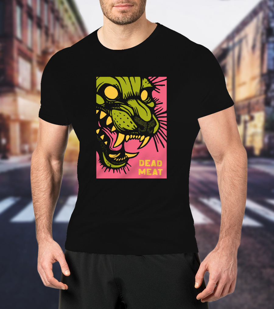 Stablercake Dead Meat Neon Tiger Face T-Shirt