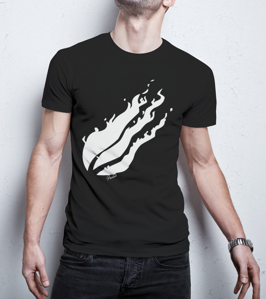 Preston Flame Black White T-Shirt