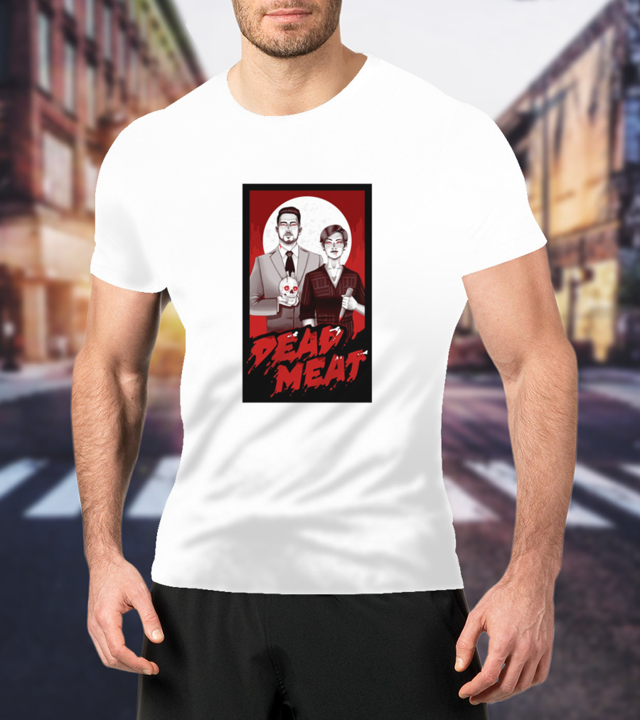Dead Meat Bloody Moon Duo With Skull T-Shirt