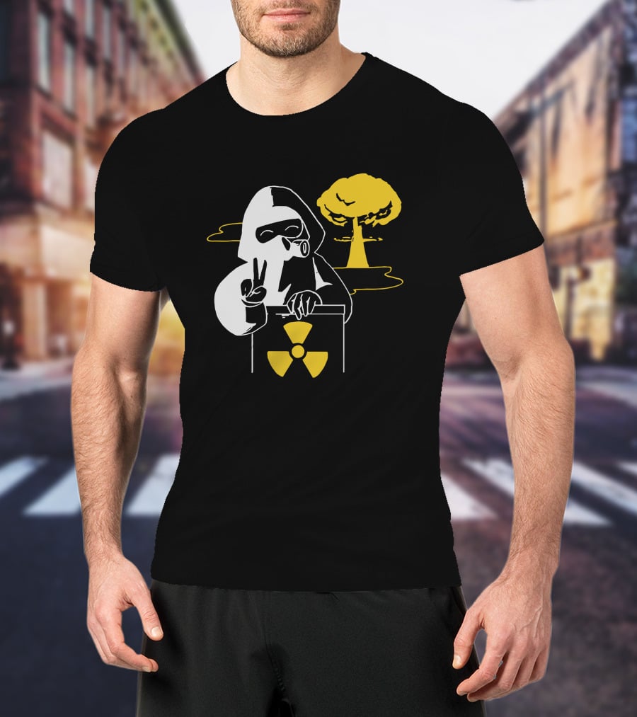 Leafy Merch Peace Sign Radiant Hazard T-Shirt