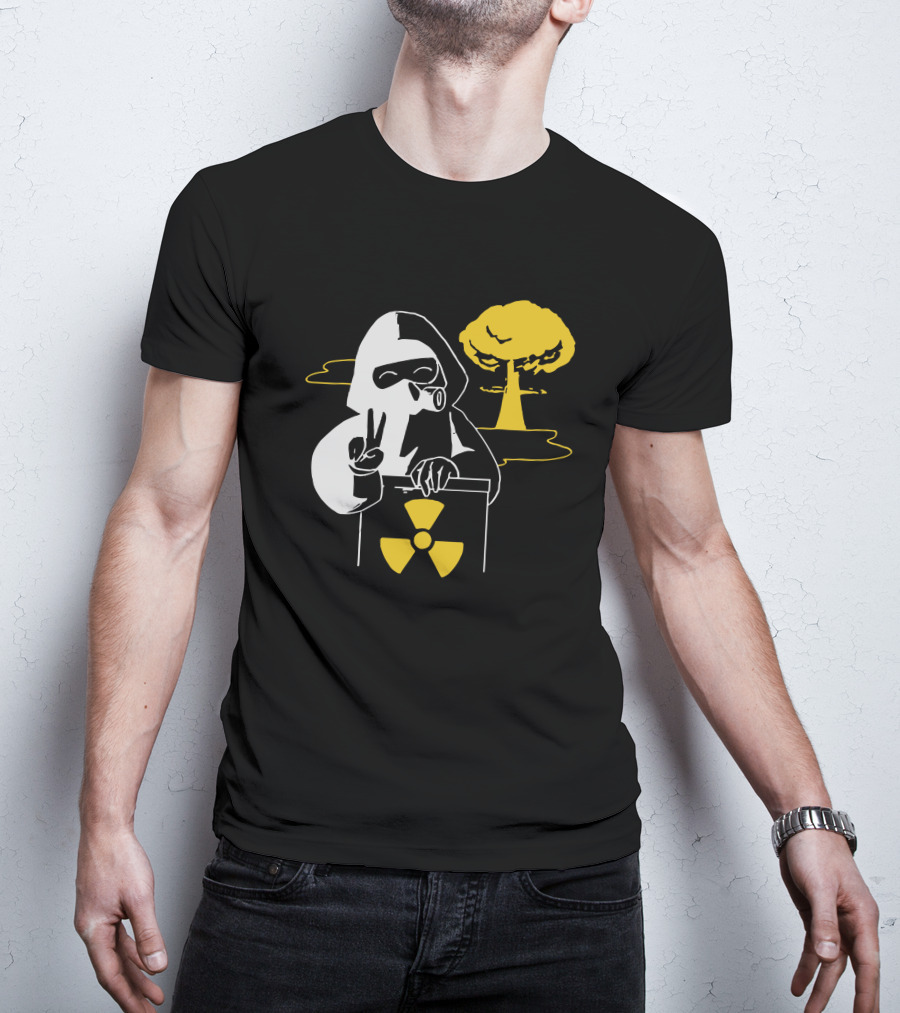 Leafy Merch Peace Sign Radiant Hazard T-Shirt