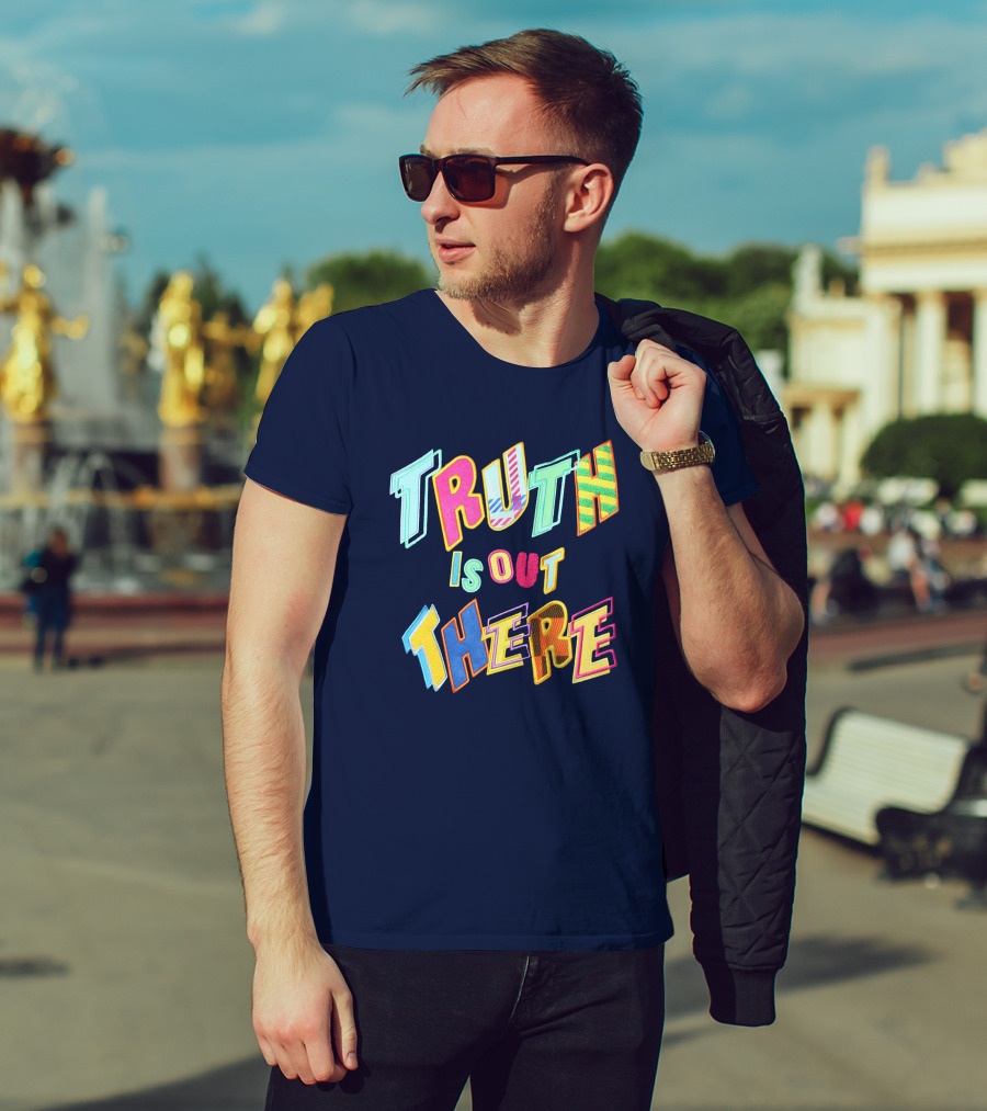 Truth Is Out There Colorful Retro T-Shirt