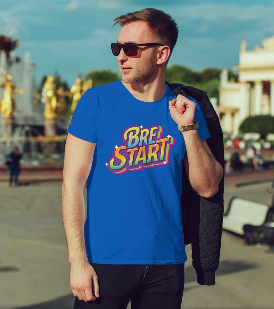 Uuddshop Bre Start Bubble Retro Rainbow T-Shirt