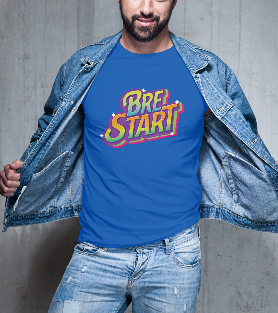 Uuddshop Bre Start Bubble Retro Rainbow T-Shirt