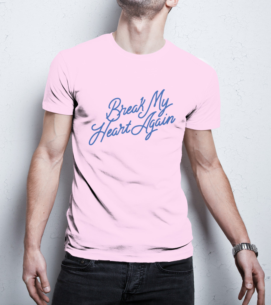 Finneas Break My Heart Again Merch Pastel Typography T-Shirt