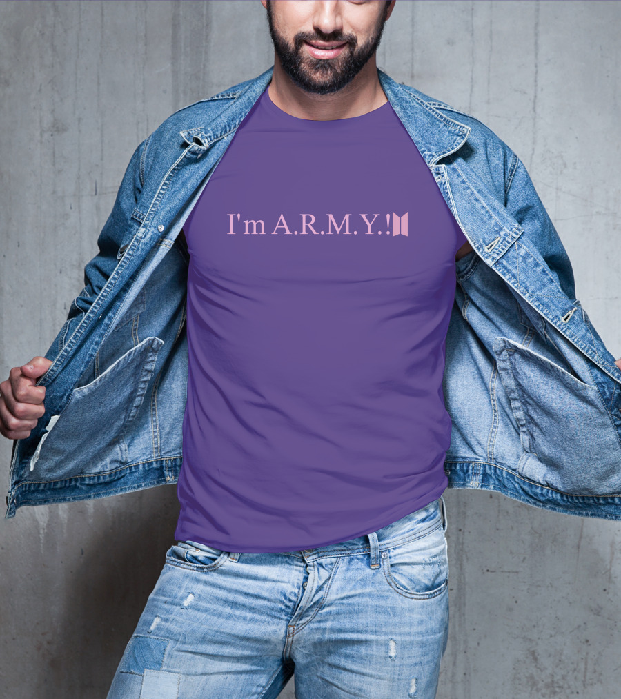 I'm A.R.M.Y Iconic Symbol Purple T-Shirt